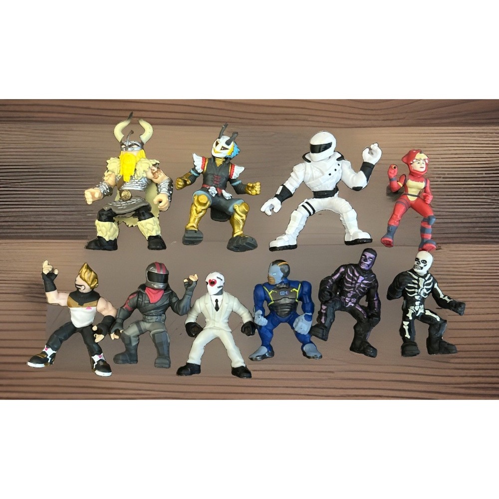 Epic Games Fortnite 2" Mini Mixed Figures Battle Royale Lot Of Ten Gamer Collect